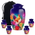 thumbnail image 1 of Rooster Cremation Urn, Cremation Urns For Human Ashes, Small Urn For Human Ash Keepsake, Urns For Human Ashes Adult Male, Size 10 Inch 1pcs & 3 Inch 4pcs, 1 of 5