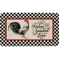 thumbnail image 1 of Rooster Decorative Door Mat,Farmhouse Kitchen Mats Burlap Welcome Floor Mat Switch Mat for Outdoor 17 x 30 in, 1 of 6