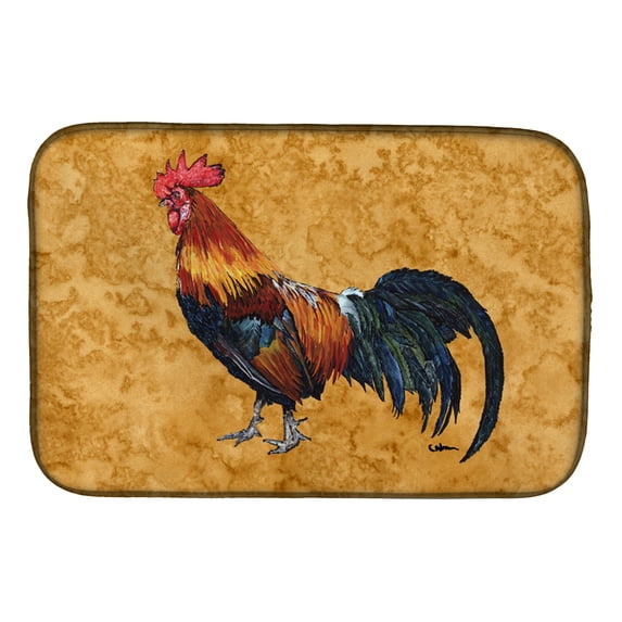Rooster Dish Drying Mat