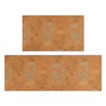 thumbnail image 1 of Rooster and Farm Orange Pattern Anti Fatigue Kitchen Rugs Set Of 2, Non Slip Washable Decorative Floor Mats for Kitchen Sink Laundry, 17"x30" and 17"x47", 1 of 6