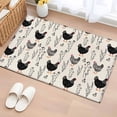 thumbnail image 1 of Rooster Farmhouse Beige 2'x3' Washable Rug, Farm Animals Simple Art Modern Non-Slip Soft Doormat Area Rugs for Entrance Bathroom Bedsides, Carpet for Kitchen Bedroom, Entryway Floor Mat, 1 of 9