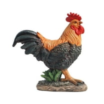 Rooster Garden Statue Courtyard Chicken Decoration Outdoor Sculpture Outdoor Decoration Chicken Sculpture Suitable Backyard Terrace Kitchen Decoration Desktop Ornament Home Decor
