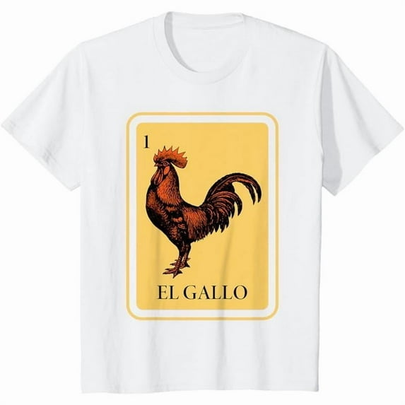Rooster Graphic Tee T Shirt Top Letter Vintage Comfortable Casual Short Sleeve Crew Neck White S-5XL