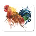 thumbnail image 1 of Rooster Graphics Splash Watercolor Breeding Farm Chicken Family Mousepad Mouse Pad Mouse Mat 9x10 inch, 1 of 3