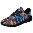 thumbnail image 1 of Rooster Happy 4th Of July Shoes Lightweight Comfortable Running Shoes for Men Women Black Size 6, 1 of 7