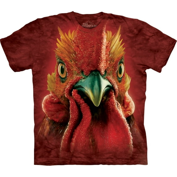 Rooster Head Adult T-Shirt 10-3348