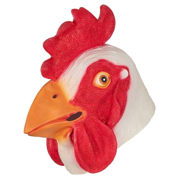 Rooster Head Mask,Realistic Rooster Mask,Funny Chicken Head Masks Fancy Dress for Christmas Carnival Costume Party
