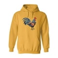 thumbnail image 1 of Rooster Hoodie Men -SPIdeals Designs, Male Medium, 1 of 4