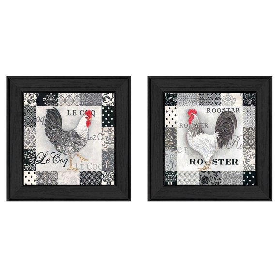 TrendyDecor4U Rooster I Collection By Deb Strain Printed Wall Art V195-405