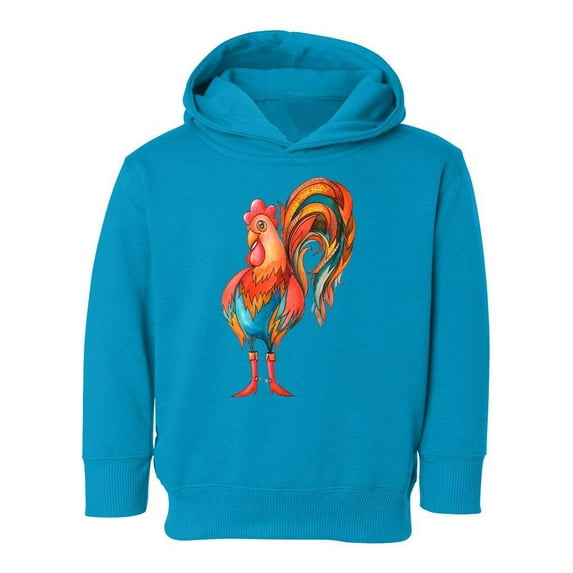 Rooster In Red Boots Hoodie Toddler -Image by Shutterstock, 4 Toddler