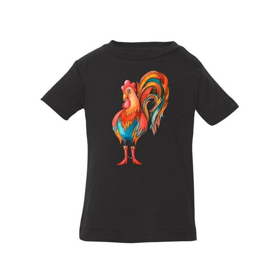 Rooster In Red Boots T-Shirt Infant -Image by Shutterstock, 18 Months