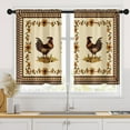 thumbnail image 1 of Rooster Kitchen Curtains 36 Inch Length Farmhouse Floral Window Curtains Over Sink Set of 2, Chicken Short Tier Curtain for Kitchen, Vintage Small Kitchen Decor, 1 of 6