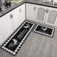 thumbnail image 1 of Rooster Kitchen Rug Decor 2 Pieces Set Farmhouse Decor Decorative Kitchen Mat Washable Runner Rugs 17" x 47" + 17" x 29", 1 of 6