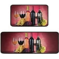 thumbnail image 1 of Rooster Kitchen Rug Decor 2 Pieces Set Farmhouse Style Kitchen Mat Washable Runner Rug Chicken Sunflower Decoration Indoor Floor Mat 17" x 47" + 17" x 30", 1 of 6
