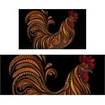 thumbnail image 1 of Rooster Kitchen Rug Kitchen Mat Set of 2, Farmhouse Decor for Kitchen Mats Cushioned Anti Fatigue 2 Piece Set and Chicken Kitchen Mat for Home Kitchen Decor or Office 17"x30"+17"x47", 1 of 6