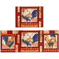 thumbnail image 1 of Rooster Kitchen Rug - Kitchen Mat Set of 2, Red Kitchen Rugs Farmhouse Style, Unique Rooster and Chicken Kitchen Decor, Rooster Themed Decorations Stuff Gifts for Kitchen, Kitchen Rugs Rooster Theme, 1 of 5
