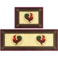 thumbnail image 1 of Rooster Kitchen Rug Rooster Rugs Set of 2 Kitchen Rug with Rooster Non-Slip Kitchen Rugs and Mats Floor Mat Doormat Runner Rug for Kitchen, Laundry, Living Room, Front Door, 1 of 5