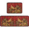 thumbnail image 1 of Rooster Kitchen Rugs and Mats Sets of 2,Red Farmhouse Kitchen Decoration Rugs,Rubber Backing Non-Slip Floor Mat for Sink Washable Waterproof Laundry Room Runner Rugs, 1 of 5