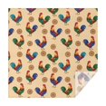 thumbnail image 1 of Rooster and Medallion Cream Pattern Square Tablecloth, Waterproof Wipeable Spillproof Washable Table Cover for Home Kitchen Party and Daily Decor 42"x42", 1 of 4