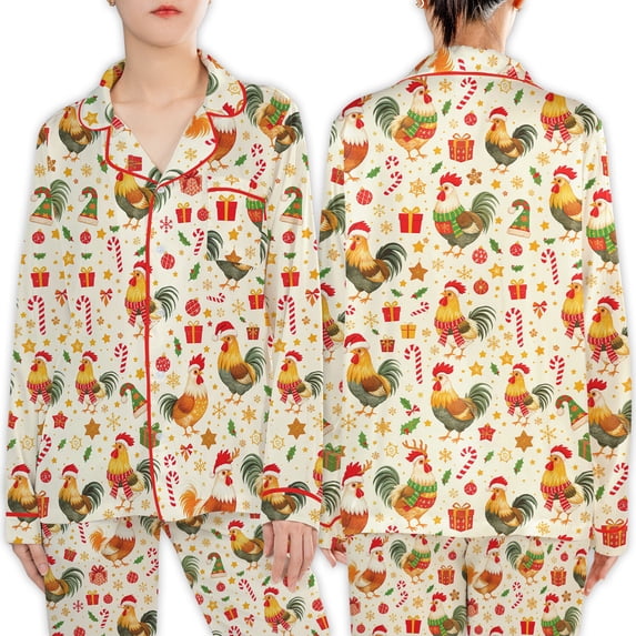 Rooster Pajama Sets For Women, Christmas Pajamas, Pajamas For Girls, Pajamas For Boys, Family Christmas Pajamas