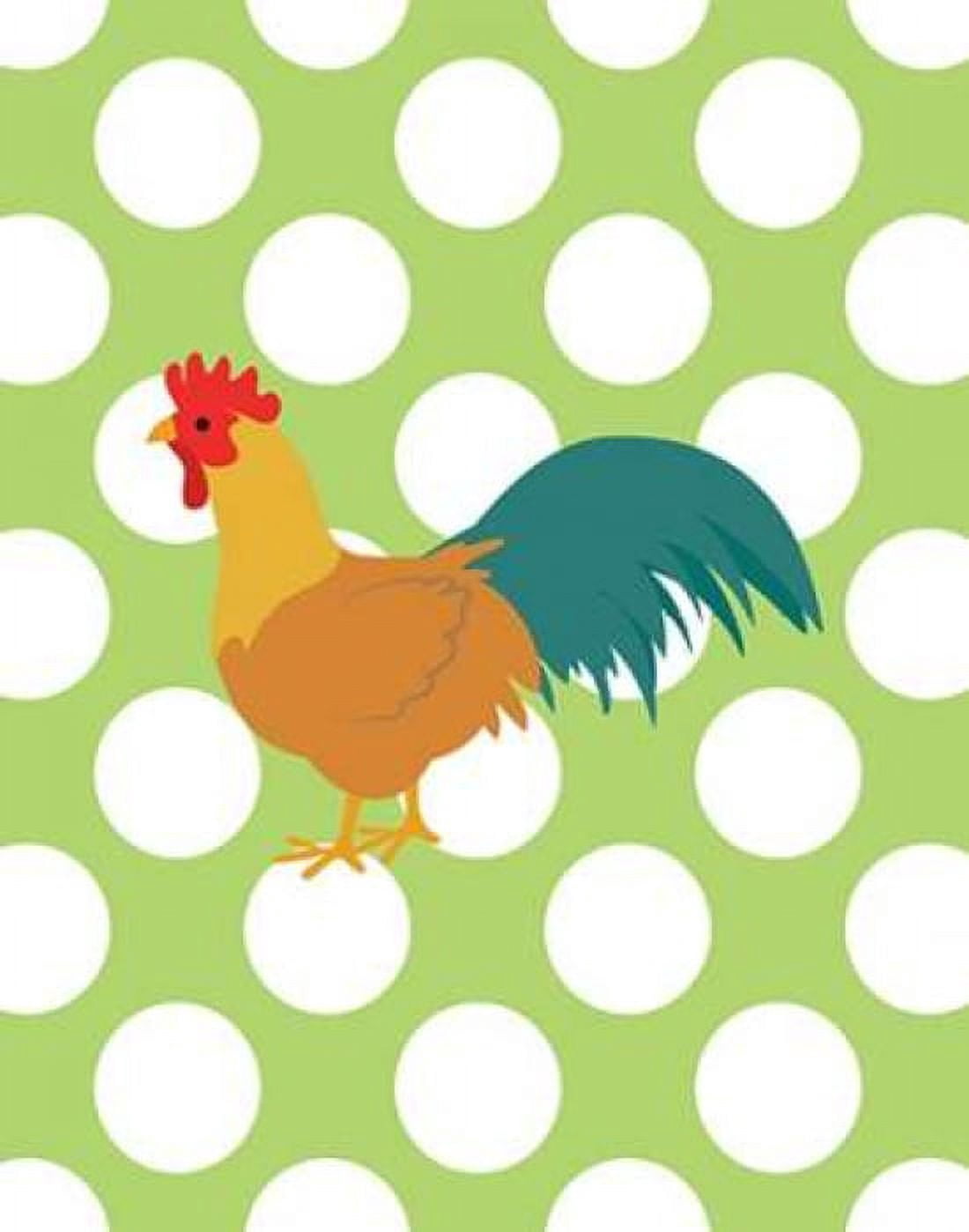 Rooster Polka Dots Canvas Art - Tamara Robinson (22 x 28)