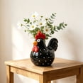 thumbnail image 1 of Rooster‑Shaped Decorative Vase, Farmhouse Style Tabletop Ornament, 1 of 7