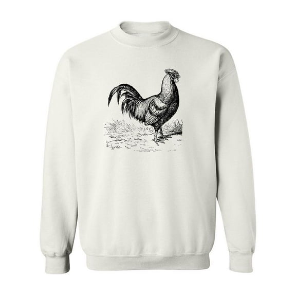 Rooster Sketch Sweatshirt Men -Image by Shutterstock, Male 5X-Large
