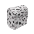 thumbnail image 1 of Rooster Stand Mixer Cover, Rhythmic Cockerel Chicken Poultry Farm Animals on Plain Backdrop, Kitchen Appliance Organizer Bag Cover with Pockets, 5 Quarts, Charcoal Grey Pale Mauve, by Ambesonne, 1 of 4