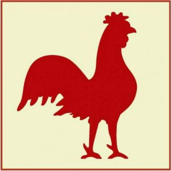Rooster Stencil -Farm Animal Country Rooster Mylar DIY Crafting -The Artful Stencil