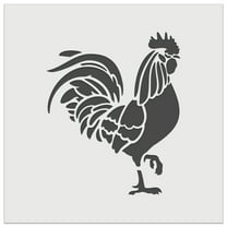 Rooster Strutting Farm Animal Chicken DIY Cookie Wall Craft Stencil - 5.5 Inch