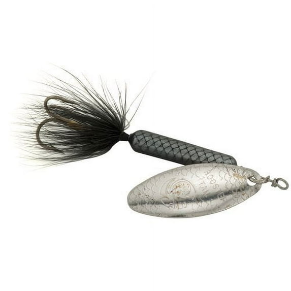 Rooster Tail, Inline Spinnerbait Fishing Lure, 3/8 oz, Black