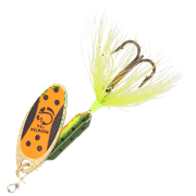 Rooster Tail, Inline Spinnerbait Fishing Lure, Fire Tiger Tux, 1/8 oz