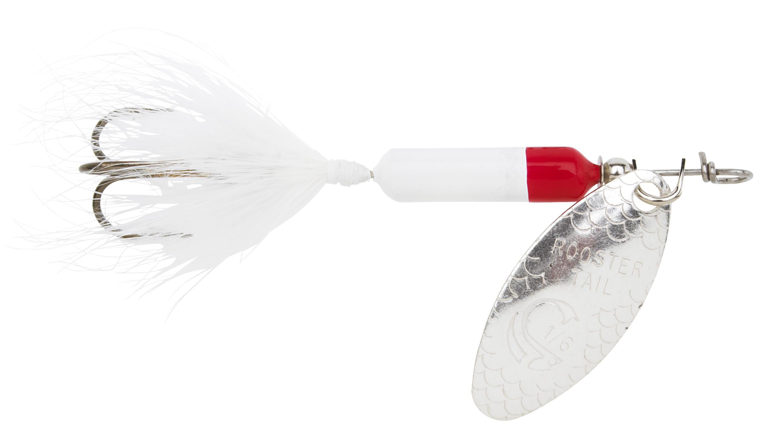 Rooster Tails 206-WHR White Red Head Fishing Spinnerbait