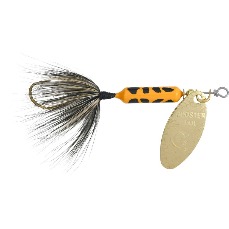 Rooster Tails 206SH-YLCD Yellow Coachdog Fishing Spinnerbait Freshwater Lure  