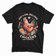 thumbnail image 1 of Rooster Tee For Women Kids, Just A Girl Who Loves Roosters Gift T-Shirt, 1 of 5