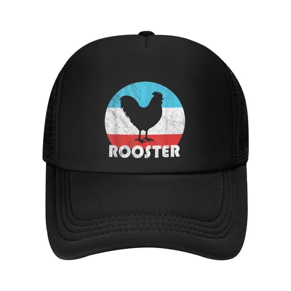 Rooster Vintage Retro Silhouette Gift Baseball Cap