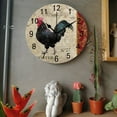 thumbnail image 1 of Rooster Walking In The Farm Wall Clock, 10 Inch Silent Non Ticking Wall Clocks Battery Operated, Simple Rustic Country Kitchen Clock for Home Decor Art, Easy to Read, 1 of 6