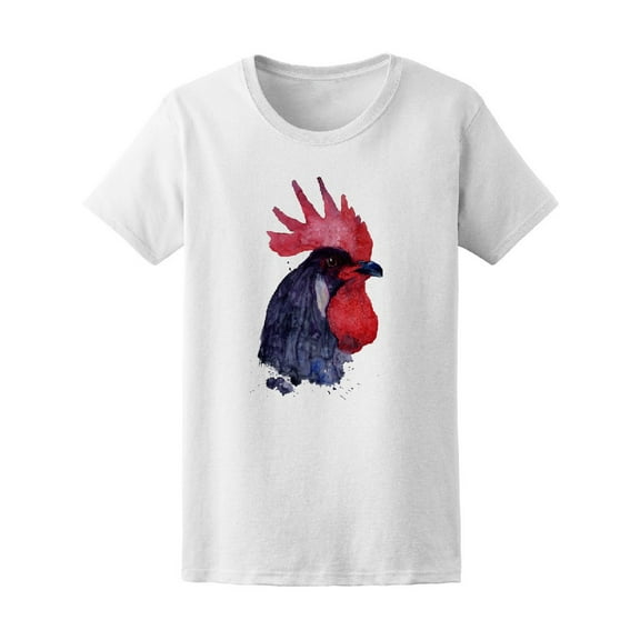Rooster Watercolor Style T-Shirt Men -Image by Shutterstock, Male Small