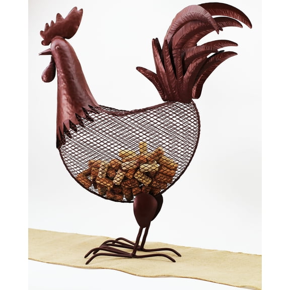 Rooster Wine Cork Holder Wine Decor Holds Tons of Wine Corks. Our Wine Cork Holder Decor or Wine Holder Looks Great!