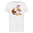 thumbnail image 1 of Rooster With Colorful Tail T-Shirt Men -Image by Shutterstock, Male 3X-Large, 1 of 2