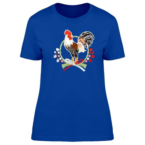 Rooster With Japanese Grass Tee Women's -Image by Shutterstock