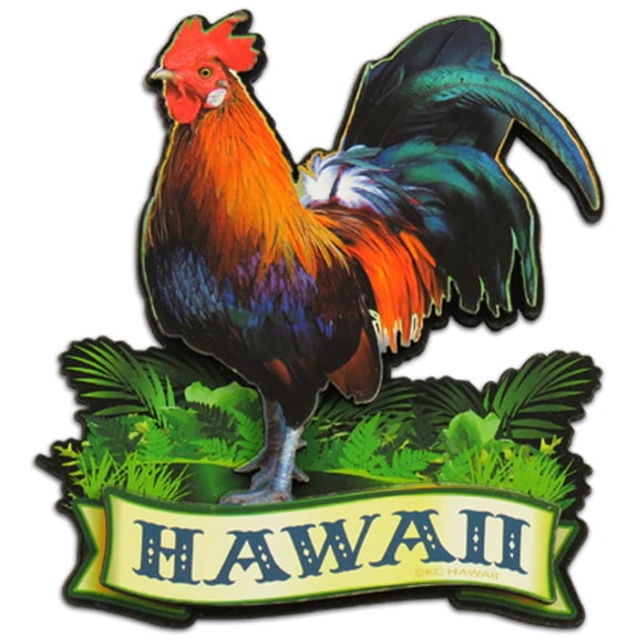 Rooster Wood Magnet