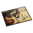 thumbnail image 1 of Rooster and Hens Chickens in the Barn Door Mat, 1 of 4