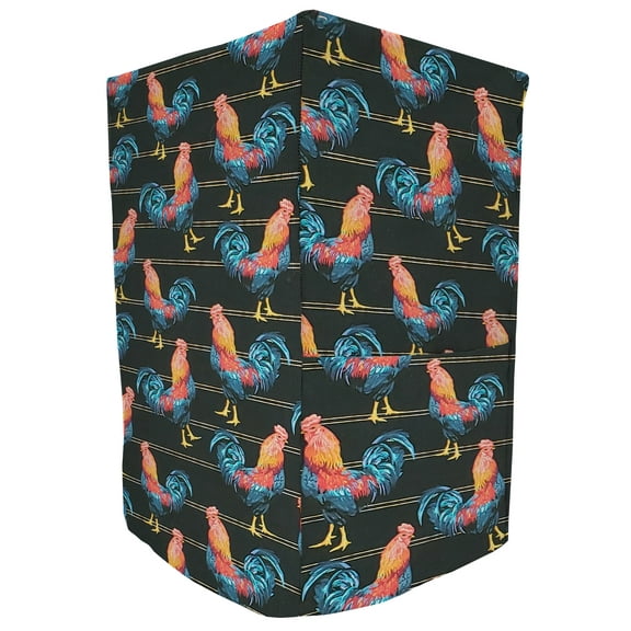 Roosters Coffee Maker Cover by Penny's Needful Things (Black)