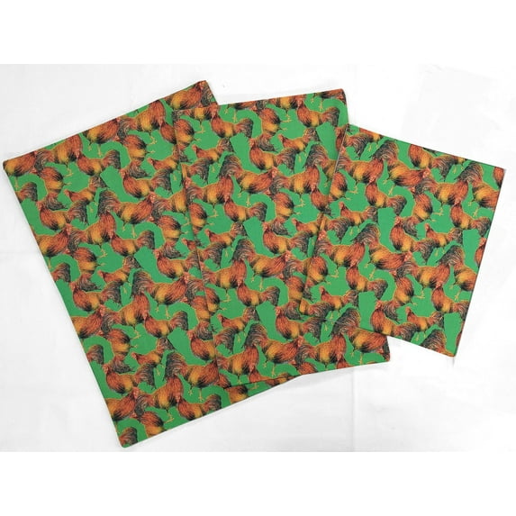 Roosters Countertop Appliance Slider Mats by Penny's Needful Things (Green) Small