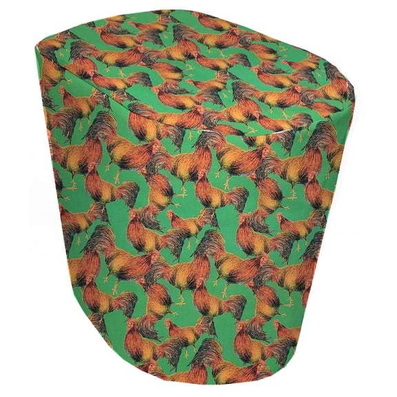 Roosters Cover Compatible with Keurig Coffee Maker by Penny's Needful Things (Green) (K10/K15/B31 Mini)