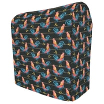 Roosters Cover Compatible with Ninja Slushi Professional Frozen Drink Maker by Penny's Needful Things (Regular) (Roosters on Black)