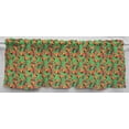 thumbnail image 1 of Roosters Valances by Penny's Needful Things (Two Valance Panels 15 inches Long UNLINED) (Green), 1 of 1