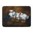 thumbnail image 1 of Roosting Rooster & Chickens Machine Washable Memory Foam Mat, 1 of 1