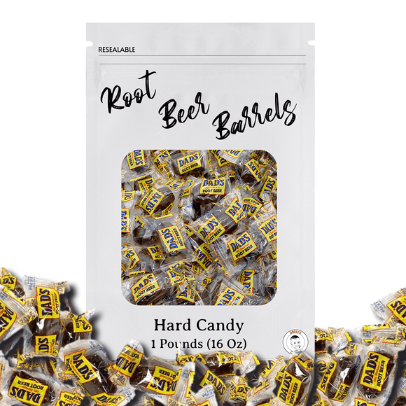 Dad's Root Beer Barrels - Individually Wrapped Old Fashioned Candy | 1 Pound